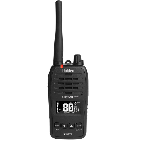 Uniden XTRAK 50 Pro 5 watt handheld UHF CB radio front view Australia