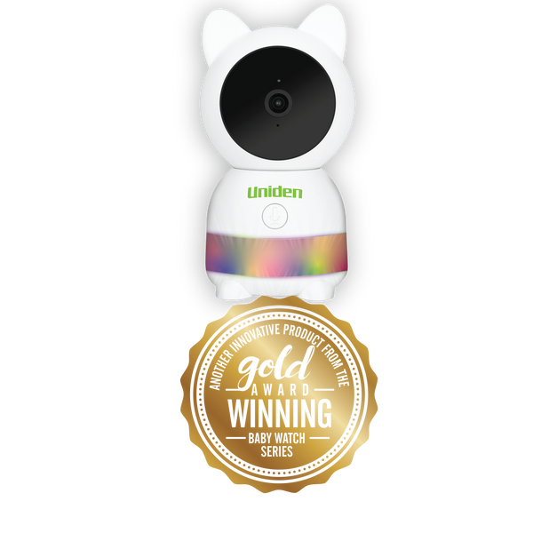 Uniden BW618PTR white pan tilt baby camera in retail pack Australia