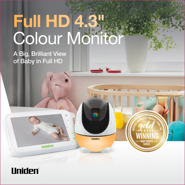 Uniden BW3531 Full HD 4.3 inch colour baby monitor Australia