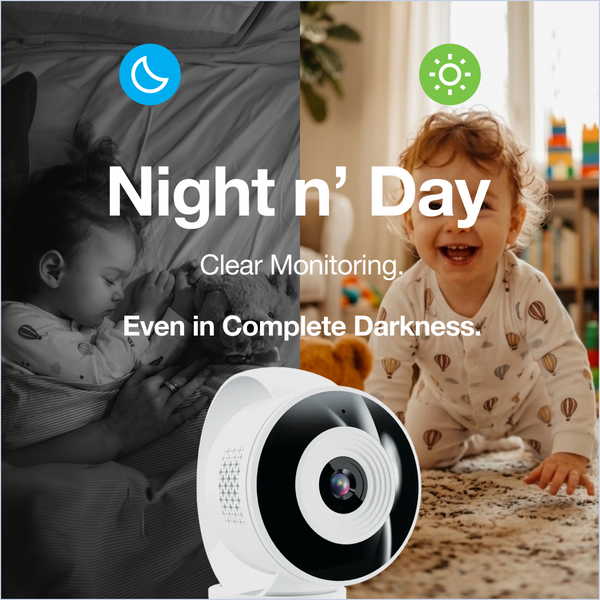 Uniden App Cam X24 indoor camera with night vision for clear viewing in the dark Australia