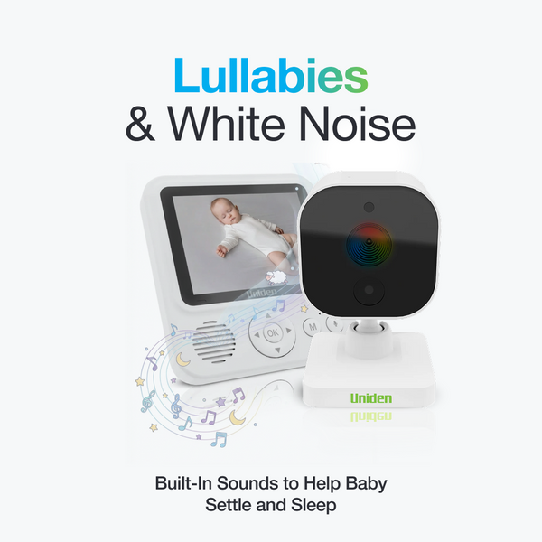 Uniden BW2511 baby monitor with built-in lullabies and white noise Australia