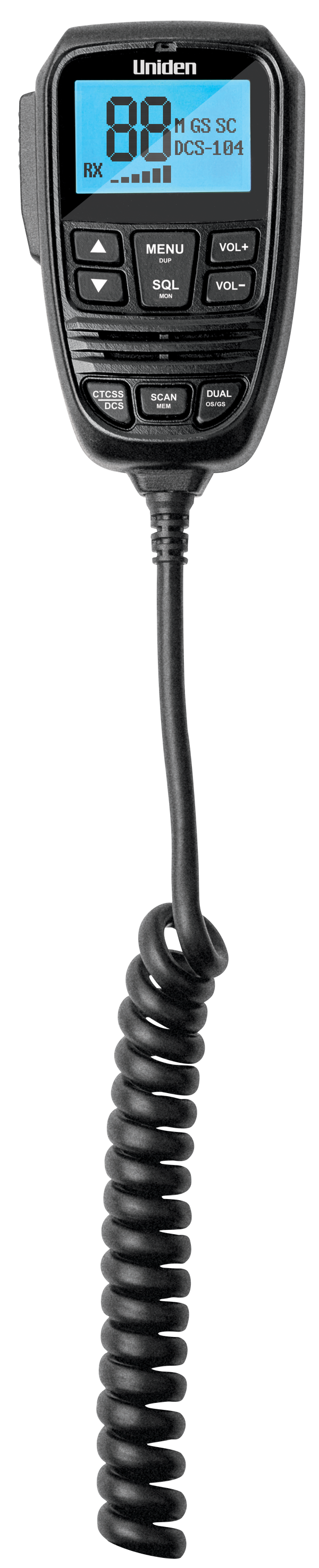 Uniden X76 controller microphone with coiled cord Australia