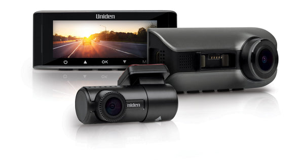 Uniden iGO CAM 75R dash cam kit with front camera, display and rear camera Australia
