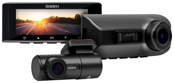 Uniden iGO CAM 90R dash cam kit with front camera, display and rear camera Australia