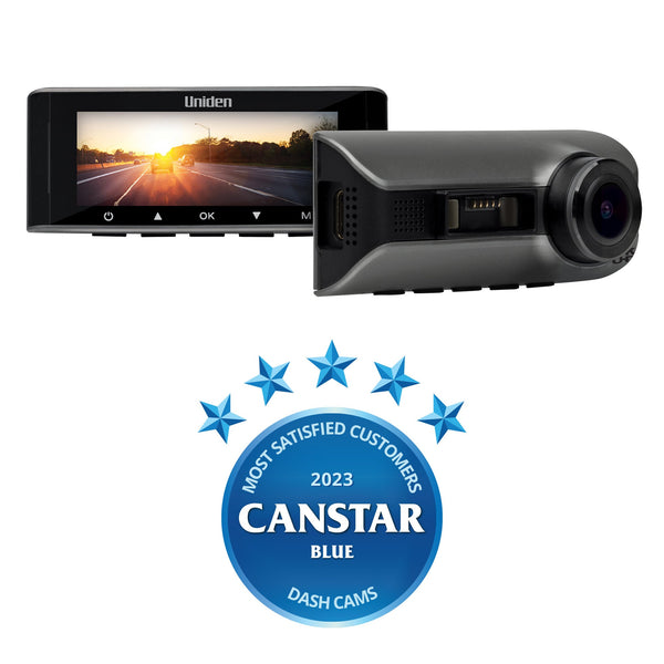 Uniden iGO CAM 90 smart dash cam with front camera and rear camera Australia