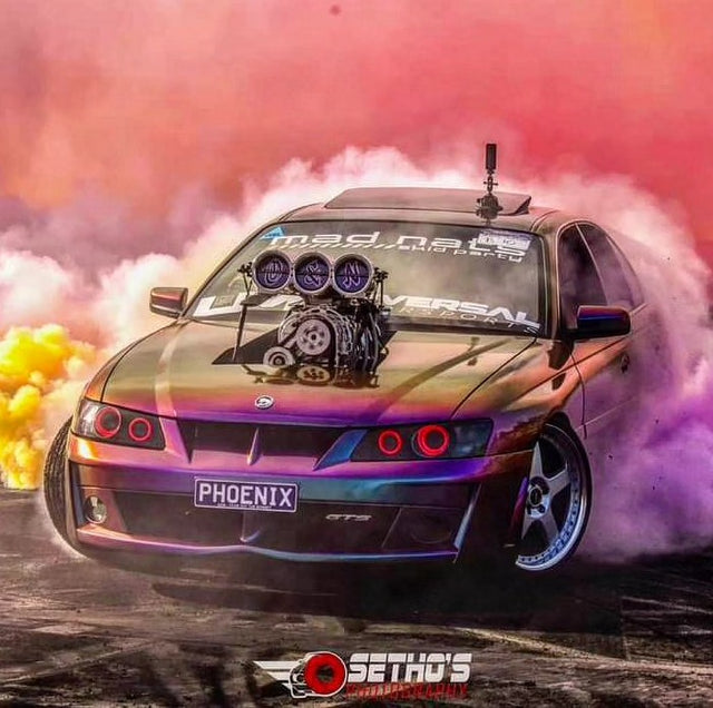 Drive by feel!! Thanks to @unidenaustralia 's Dash View 40R By Phoenix GTS - Burnout car