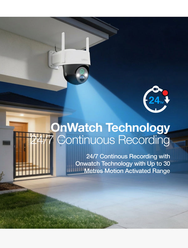 Uniden App Cam SOLO X2K 4G Pro Kit OnWatch 24/7 continuous recording Australia