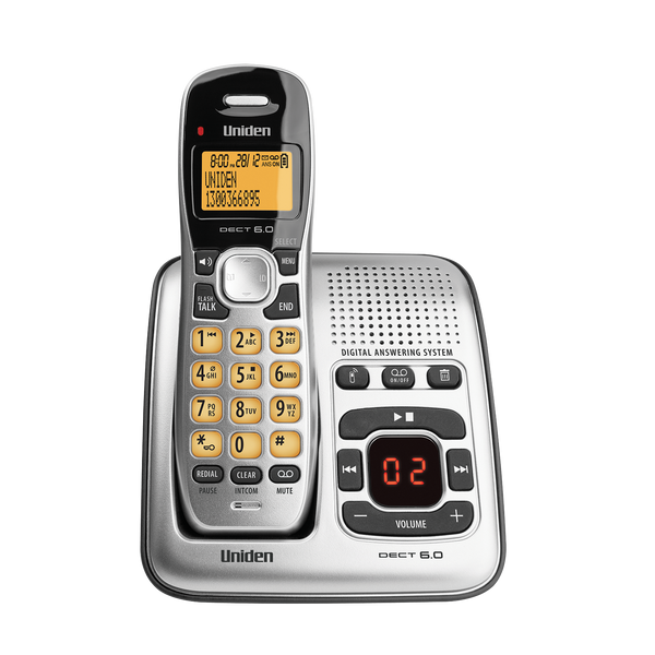 Uniden DECT 1735 cordless phone handset in base with answering machine Australia