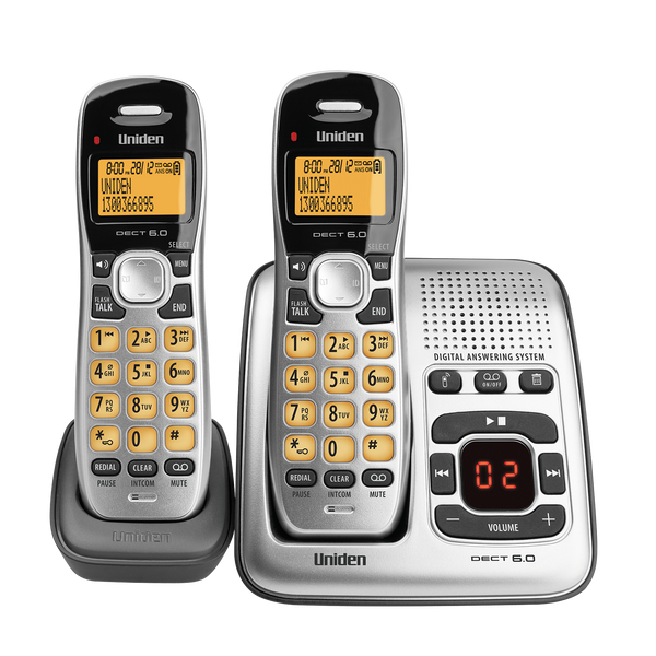 Uniden DECT 1735 cordless phone twin handset pack with answering system Australia