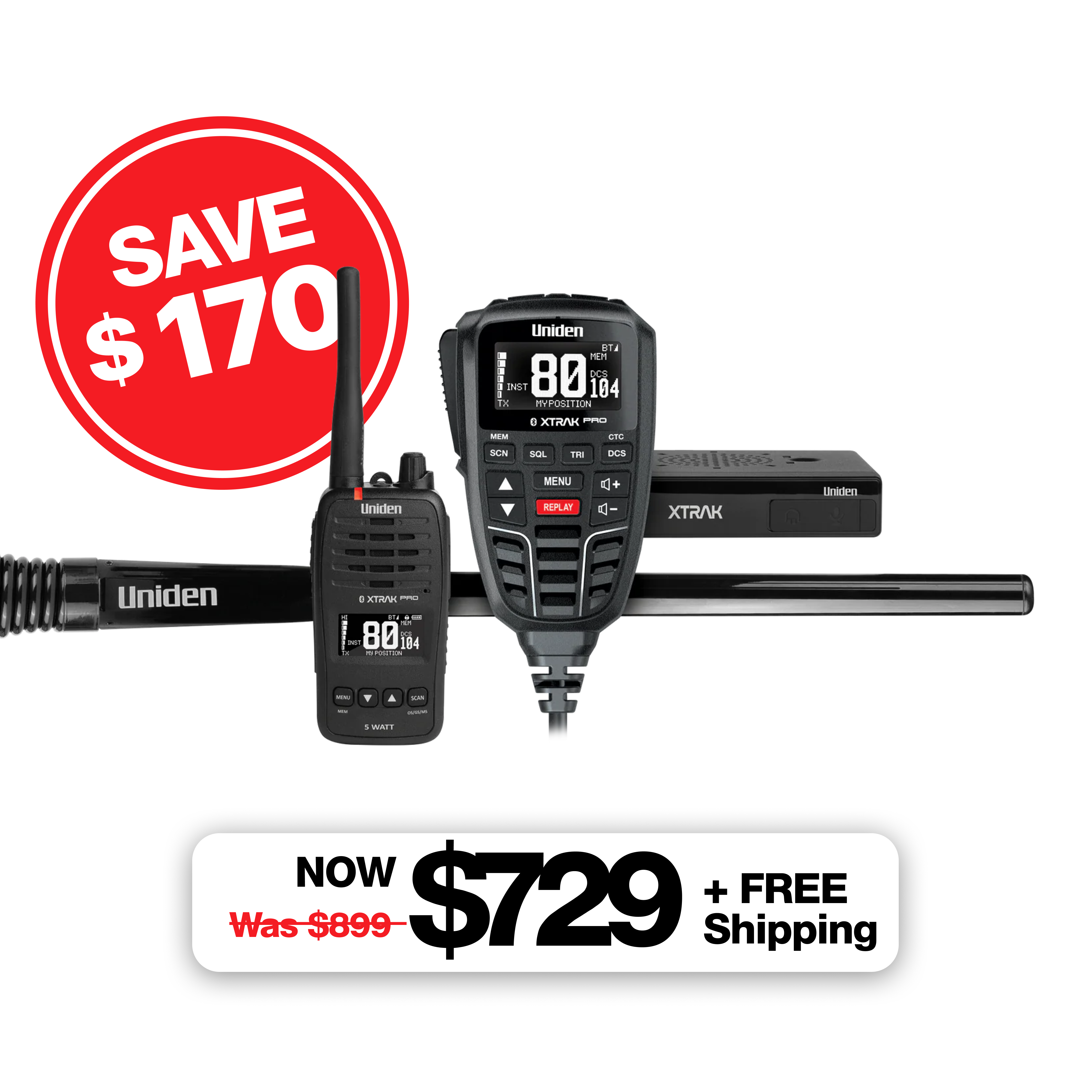 XTRAK 80 Pro Ultimate Pack - In Car & Handheld Bundle