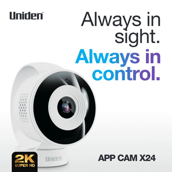 Uniden App Cam X24 internal Wi-Fi security camera always in sight and control Australia