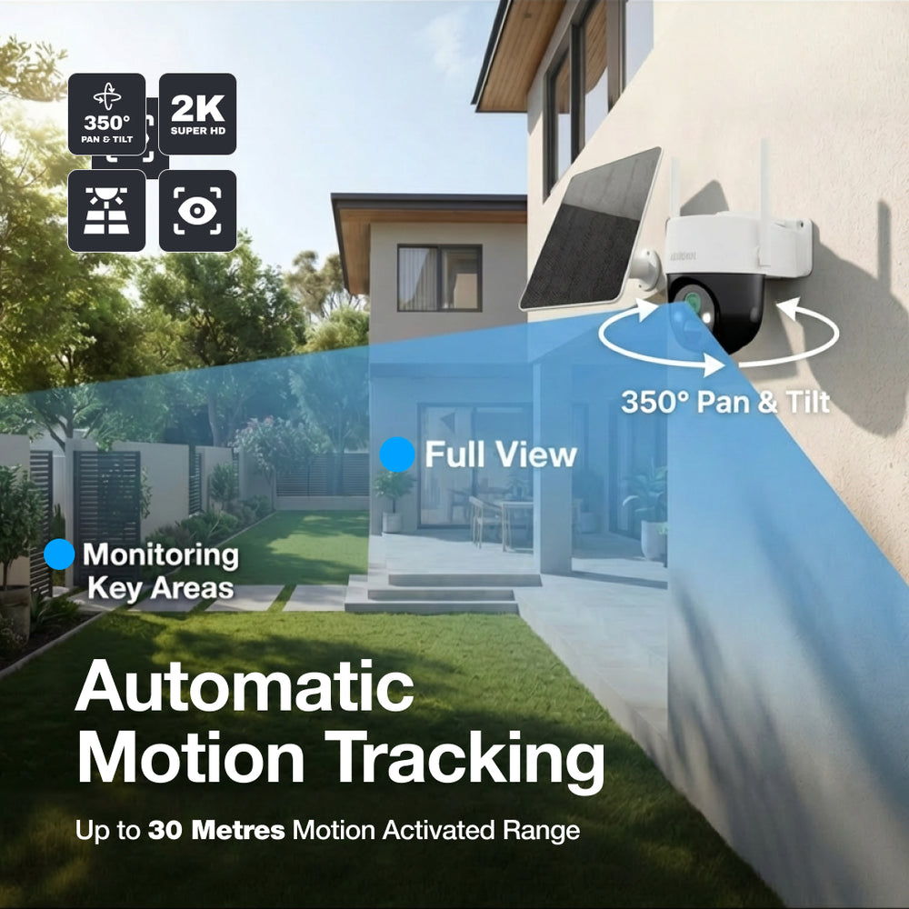 SOLO X2K PT Pro Kit Motion Tracking Security Camera | Wi-Fi – Uniden