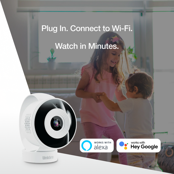 Uniden App Cam X24 indoor Wi-Fi camera works with Alexa and Google Australia