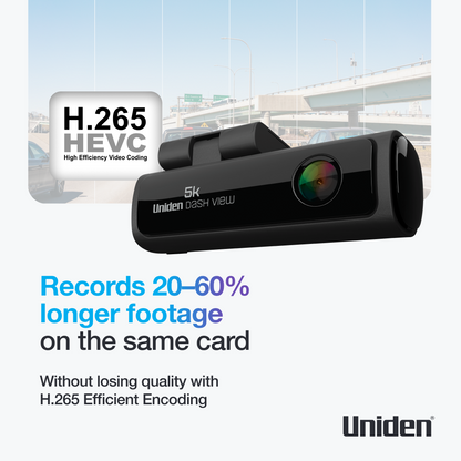 Dash View 60+ 5K WiFi Dash Cam