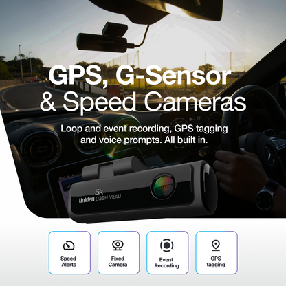 Dash View 60+ 5K WiFi Dash Cam