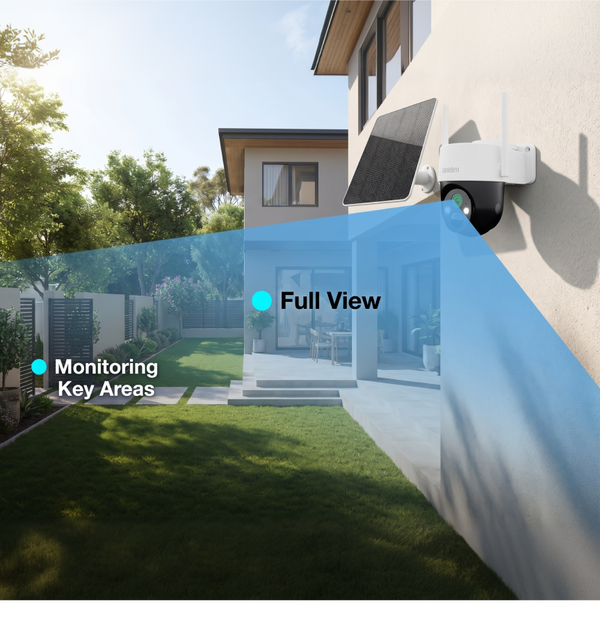 Uniden App Cam SOLO X2K 4G Pro Kit monitoring key areas with full view Australia