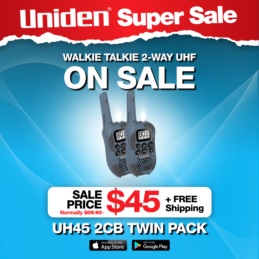 UH45CB-2 80 Channel Twin Pack Adventure Walkie Talkie