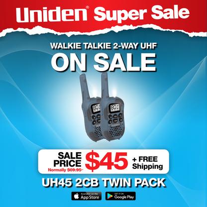 UH45CB-2 80 Channel Twin Pack Adventure Walkie Talkie