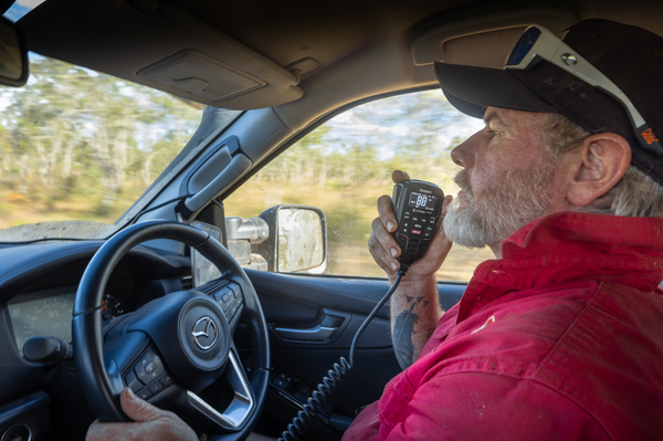 Uniden XTRAK 80 UHF CB radio controller mic used in a 4WD Australia