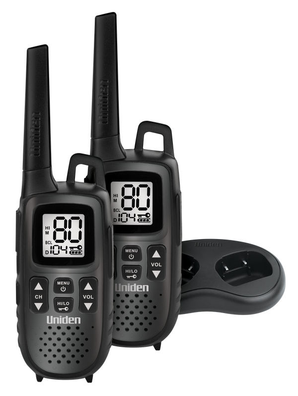 Uniden UH615-2 twin pack UHF CB handheld radios with charging cradle Australia