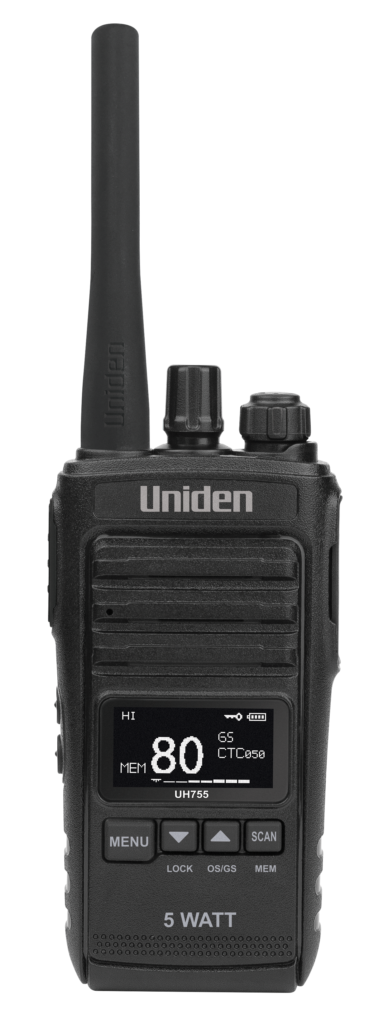 UH755-2DLX 5W UHF DELUX HANDHELD TWIN PK UNIDEN UNIDEN UH755-2DLX
