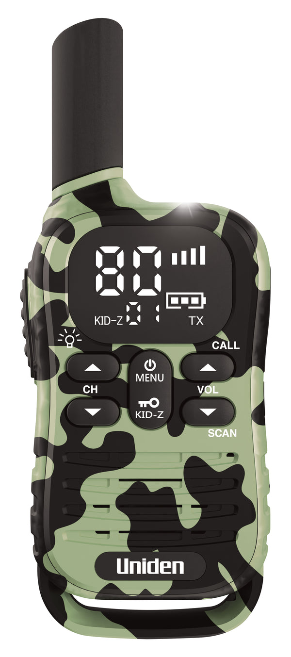 Uniden UH45CG Max green camo 80-channel UHF CB walkie talkie front view Australia