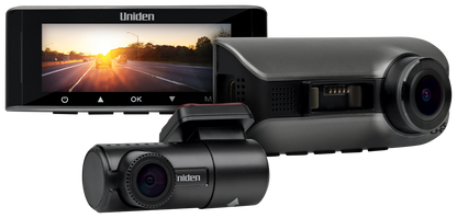 Uniden iGO CAM 90R front dash cam, 3.16-inch display and Full HD rear camera