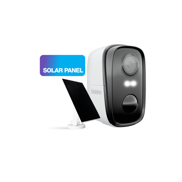 Uniden App Cam SOLO X2K wire-free security camera with solar panel Australia
