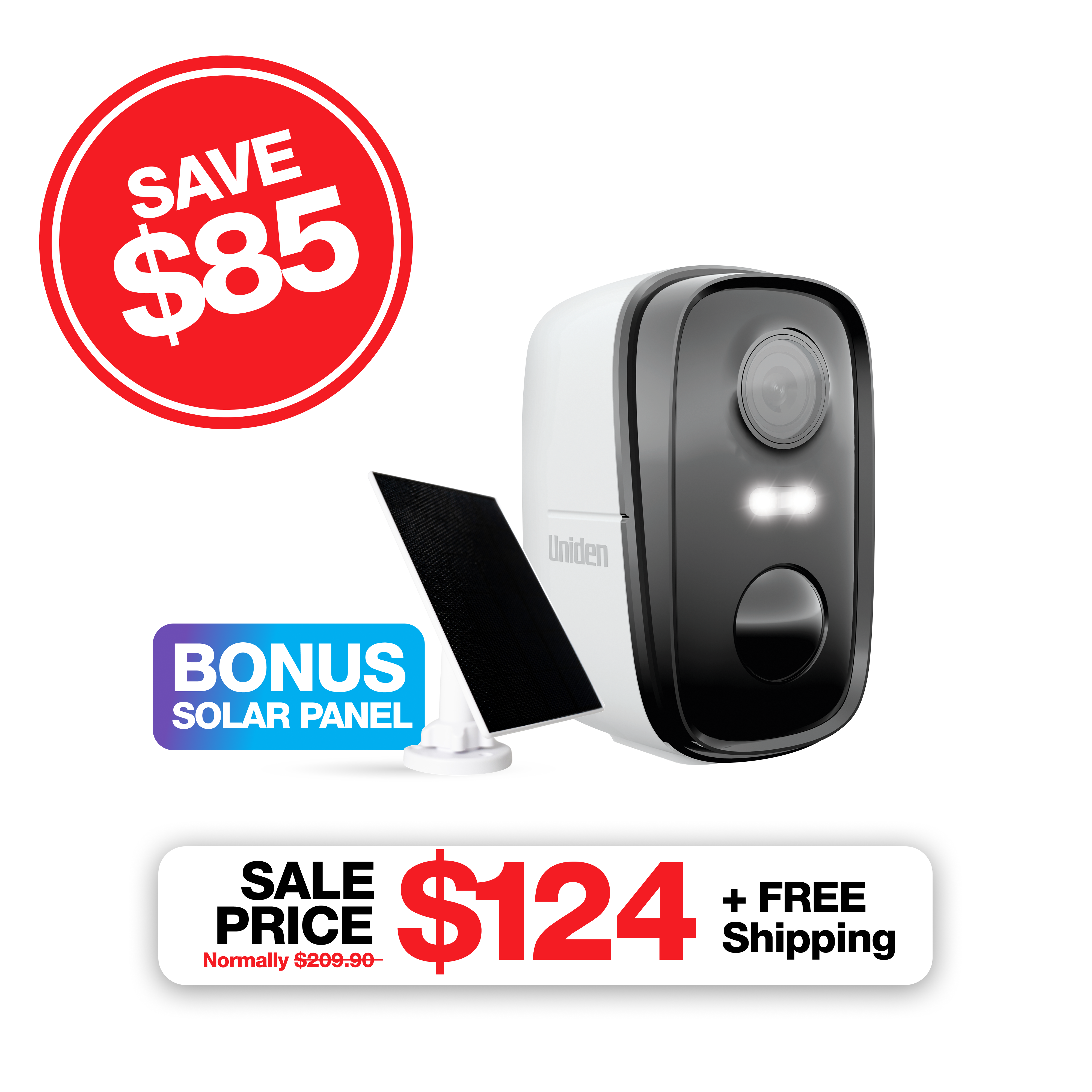 App Cam SOLO X2K Security Camera and Solar Panel Complete Bundle