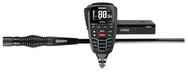 Uniden XTRAK 80 adventure pack UHF CB mobile radio with controller mic and antenna Australia