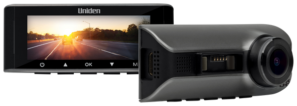 Uniden iGO CAM 90 dash cam display with front camera Australia