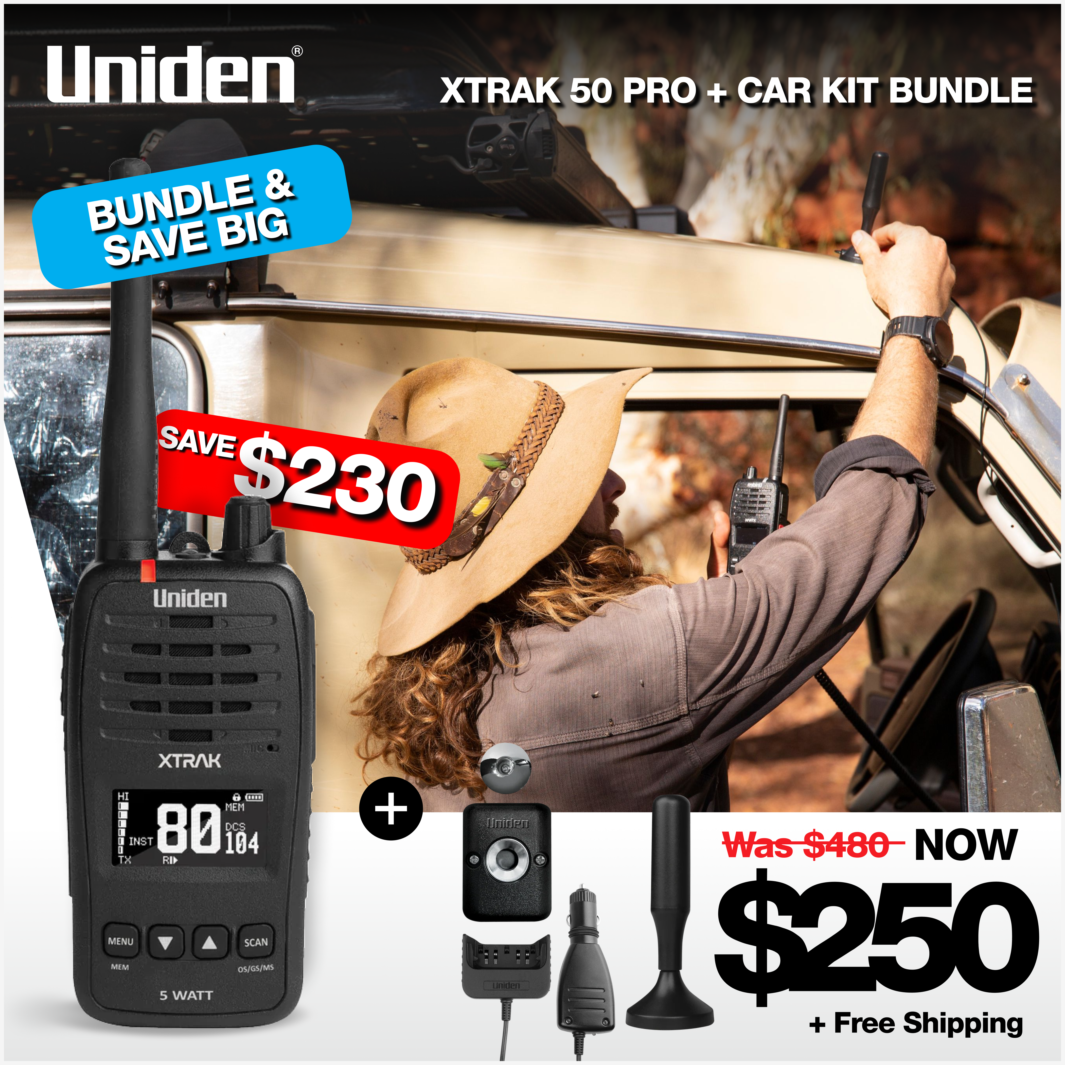 XTRAK 50 PRO + Carkit (ACCX50)