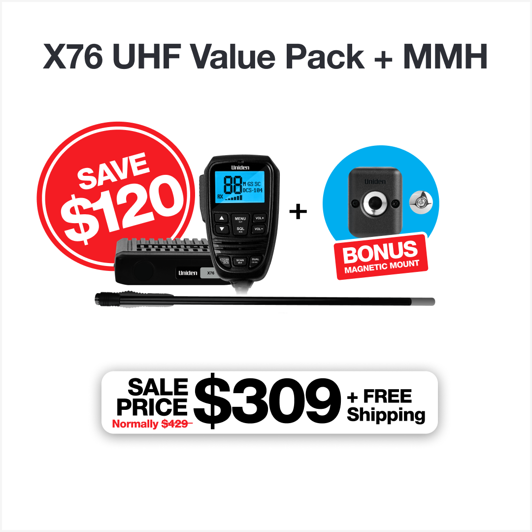 X76 Value Pack + Bonus Magnetic Mount Hanger (MMH)